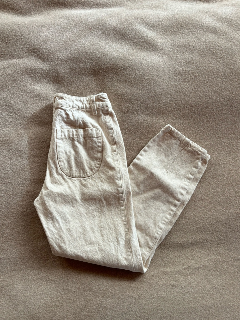 Minimalist Unbleached Cotton Jeans